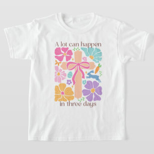 T-shirt Filles Boho Croix chrétienne de Pâques