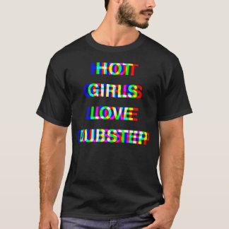 T-shirt Filles Chaudes Rave Dubstep Glitch