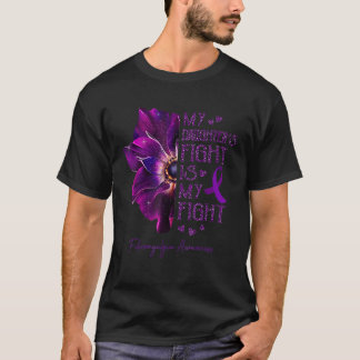 T-shirt Filles combat est mon combat Anémonique Fibromyalg