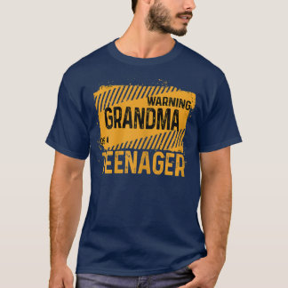 T-shirt Filles Cool Fier Grand-mère Officielle Adolescent
