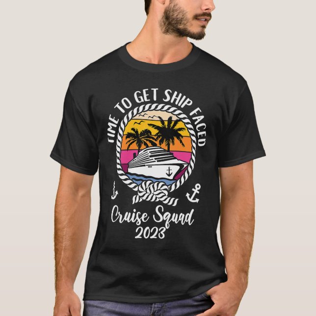 T-shirt Filles Croisière Heure Pour Obtenir Bateau Face 20 (Devant)