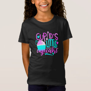 T-Shirt Filles Cupidon petit Cupcake de la Saint-Valentin