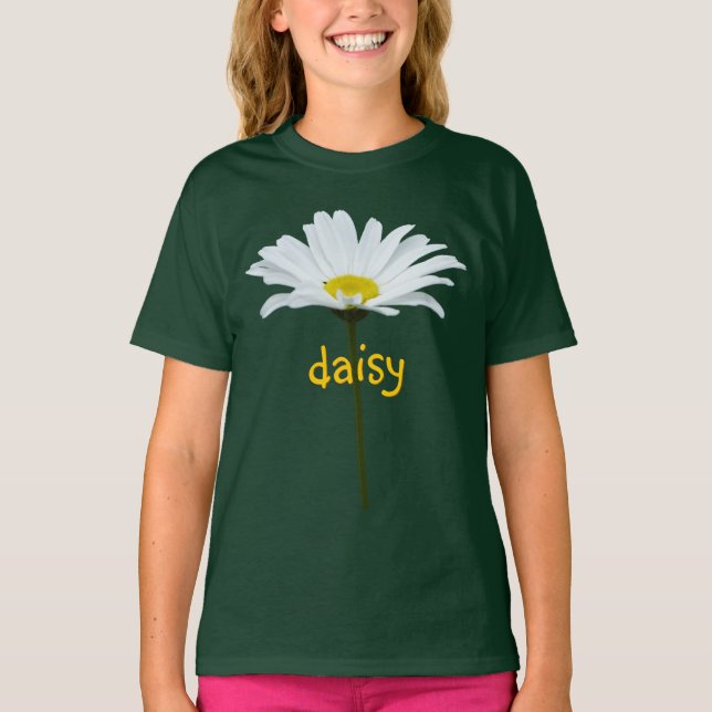 T-shirt Fille's Daisy bio Custom Daisy Chemise (Devant)