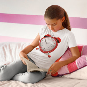 T-shirt Filles d'alarme rouge