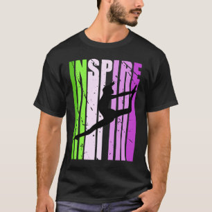 T-shirt Filles Danse Inspirer Anniversaire Couleur Fan Fil