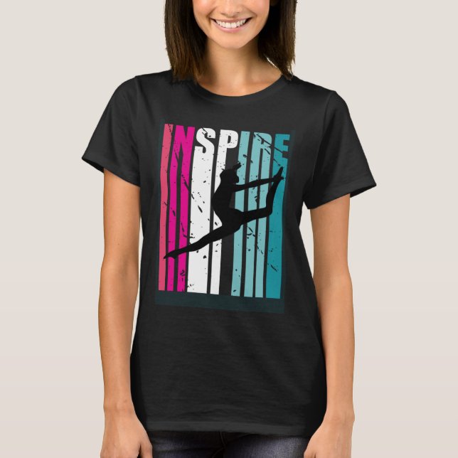 T-shirt Filles Danse Inspirer Entraîneur Danse Retro Danci (Devant)