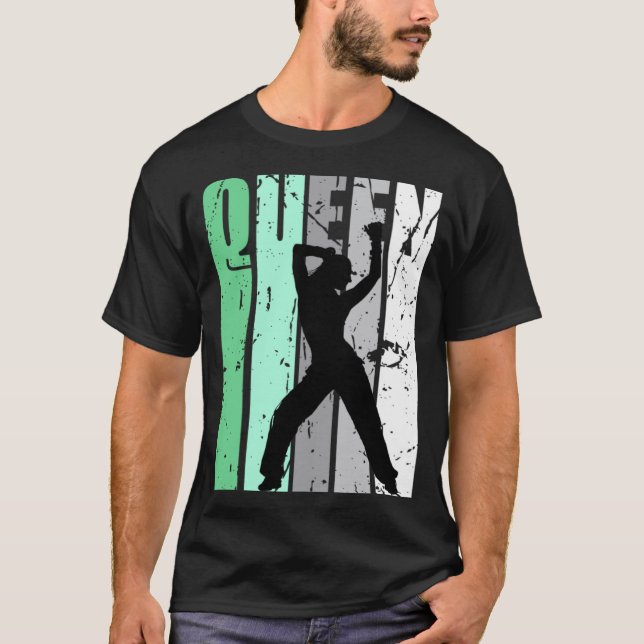 T-shirt Filles Danse Queen Danse Motivation graphique rétr (Devant)