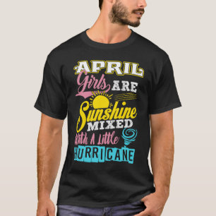 T-shirt Filles d'avril sont des rayons de soleil mélangés 