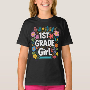 T-shirt Filles de 1re année Fille de première année Retour