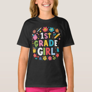 T-shirt Filles de 1re année Fille de première année Retour