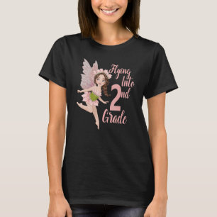 T-shirt Filles de 2e année 1ère journée de fées scolaires 