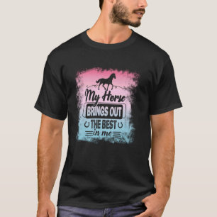 T-shirt Filles de cheval à cheval Équitation Femmes 11