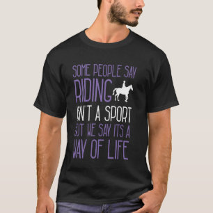 T-shirt Filles de cheval à cheval Femmes Équitation