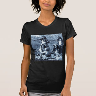 T-shirt Filles de danse polynésienne vintages du