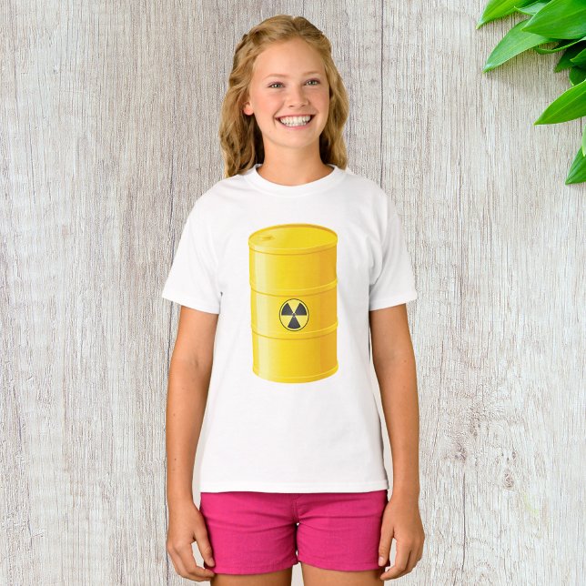 T-shirt filles de déchets radioactifs (Créateur téléchargé)