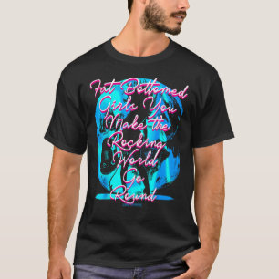 T-shirt Filles de fond grasses vous faites le monde des ro