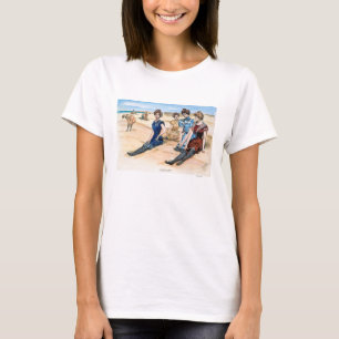T-shirt Filles de Gibson sur la plage, 1900