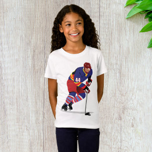 T-shirt filles de hockey sur glace