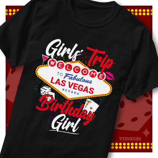 T-shirt Filles de Las Vegas pour un voyage d'anniversaire
