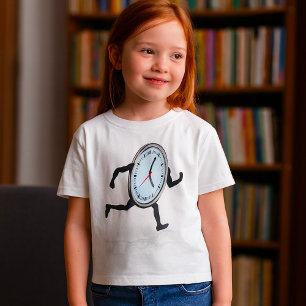 T-Shirt Filles de l'Horloge en Marche