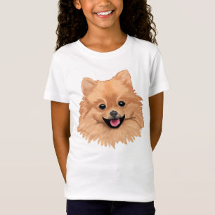 T-Shirt Filles de Pomeranian