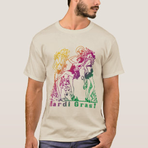 T-shirt Filles de scène de mardi gras