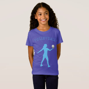 T-shirt filles de volley-ball avec son nom