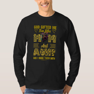 T-shirt Filles Dieu Me Ed Deux Titres Maman Et Tante Leopa