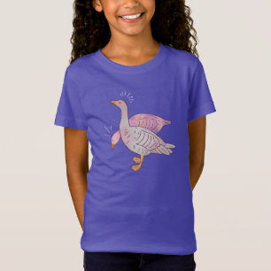 T-Shirt Filles d'oies Duo d'oies de l'art folklorique fa