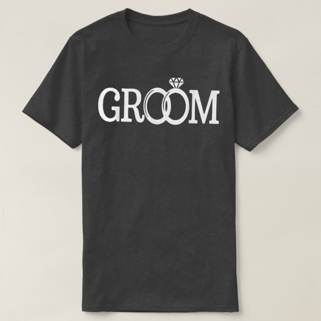 T-shirt Filles Doigt Ring Avec Mariage Groom (Design devant)