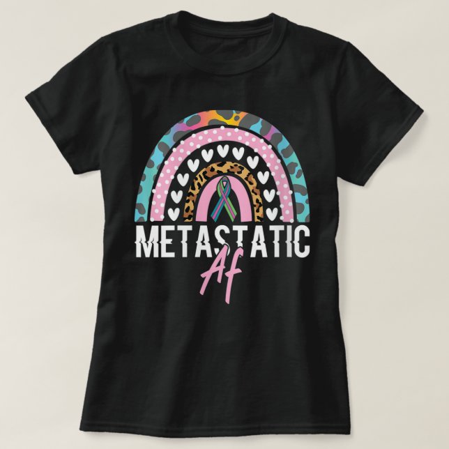 T-shirt Filles Drôle Métastatique Cancer Du Sein Métastati (Design devant)