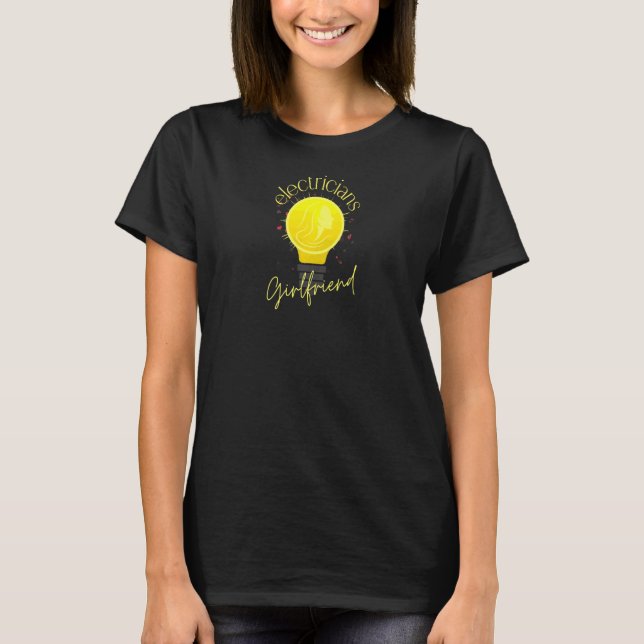 T-shirt Filles Électriciens Petite amie (Devant)
