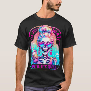 T-shirt Filles Enseignante D'Halloween Je Vais Attendre Ju
