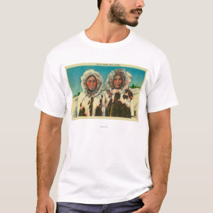 T-shirt Filles esquimaudes indigènes dans AlaskaState