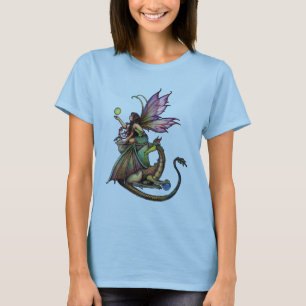 T-shirt filles Fairy et Dragon gothique