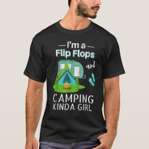 T-shirt Filles Fantastiques Camping Chemise Flip Flops Roa