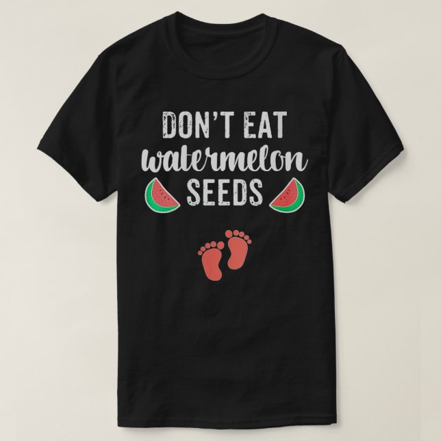 T-shirt Filles Fantastiques Chemises de Grossesse ne mange (Design devant)