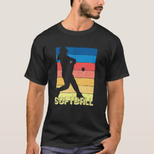 T-shirt Filles Fastpitch Player les années 70 80s Retro St