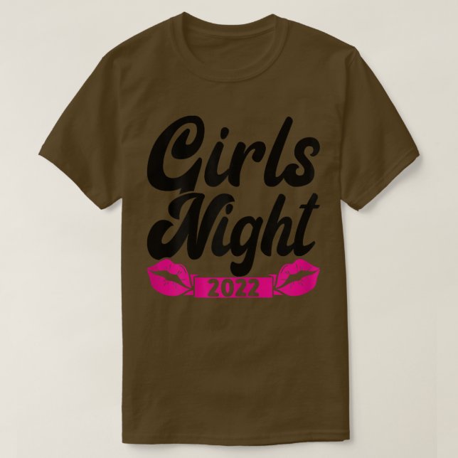 T-shirt Filles femmes nuit 2022 baiser fête dames mariée 6 (Design devant)