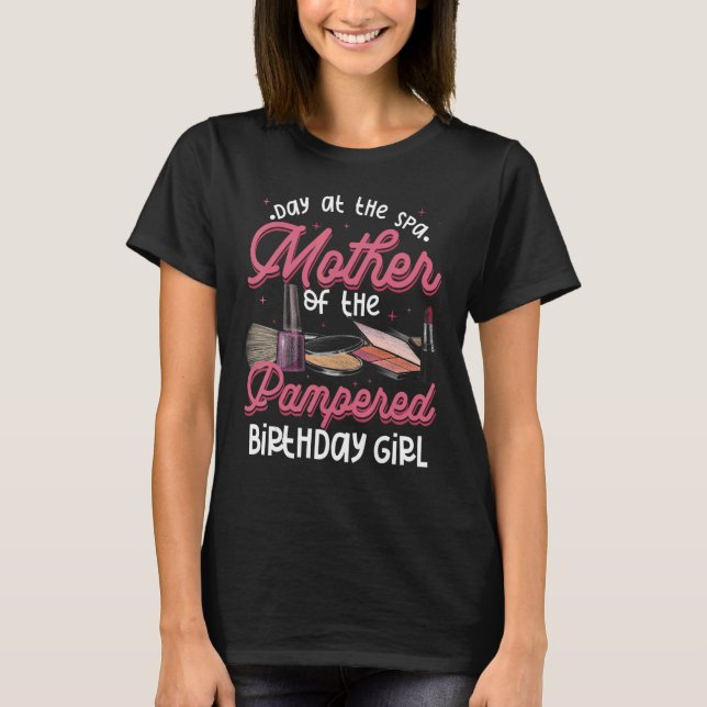 T-shirt Filles Fête À La Fête Spa Anniversaire 1 (Devant)
