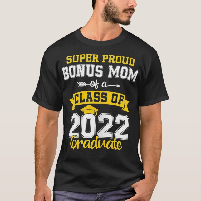 T-shirt Filles Fier Bonus Maman d'une classe de 2022 Gradu (Devant)
