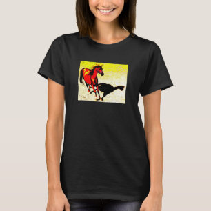 T-shirt Filles Garçons de Stable Équestre Beau Cheval Arab