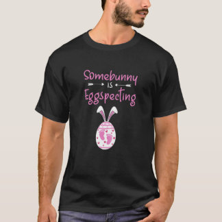 T-shirt Filles Grossesse de Pâques Faire-part Enceinte Fil