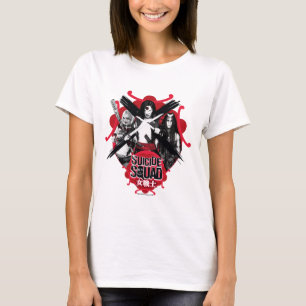T-shirt Filles "guerrière féminine " de peloton du pelot
