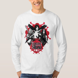 T-shirt Filles "guerrière féminine " de peloton du pelot