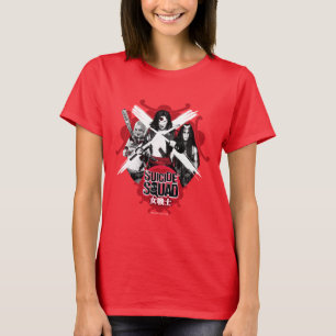 T-shirt Filles "guerrière féminine " de peloton du pelot