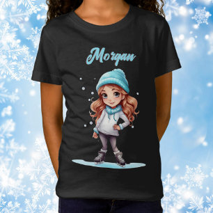 T-Shirt Filles Hiver Patinage artistique patinage artistiq