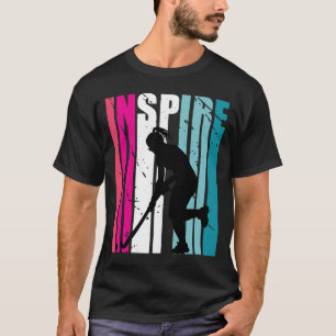 T-shirt Filles Hockey Inspirer Entraîneur Hockey Rétro Hoc