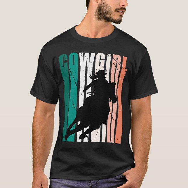 T-shirt Filles Joli Retro Cowgirls Anniversaire Fête South (Devant)