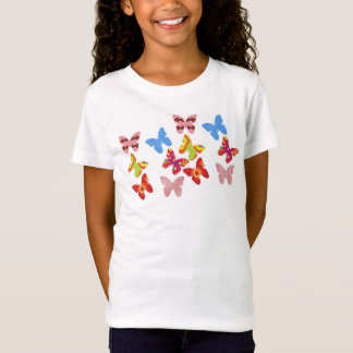 T-Shirt Filles Jolies papillons Tee - shirt